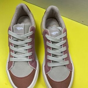 Rocket Dog Pink and Cream Kids Sneakers